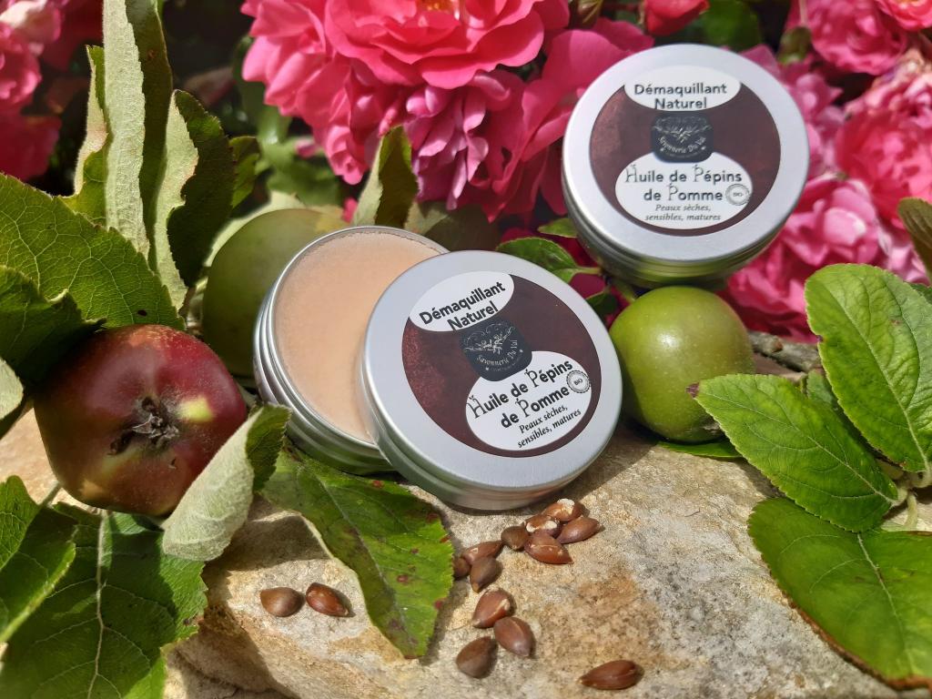D&eacute;maquillant & nettoyant Baume Naturel Huile de p&eacute;pins de Pomme BIO