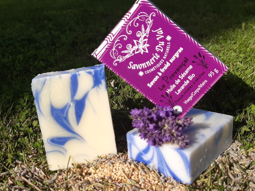 Savon Naturel Artisanal Le Proven&ccedil;al  Lavande S&eacute;same BIO